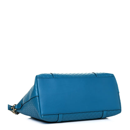 Gucci Soft Microguccissima Dome Satchel Deep Cobalt 7 of 15