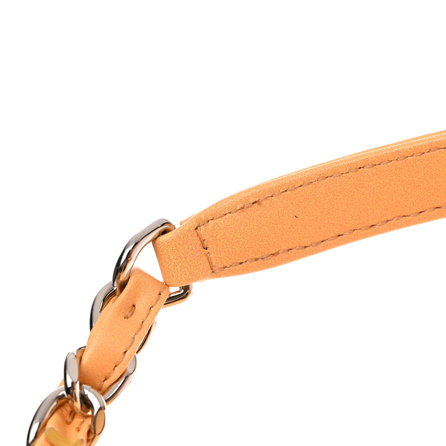 Shaded Calfskin Medium Deauville Tote Orange Coral Pink