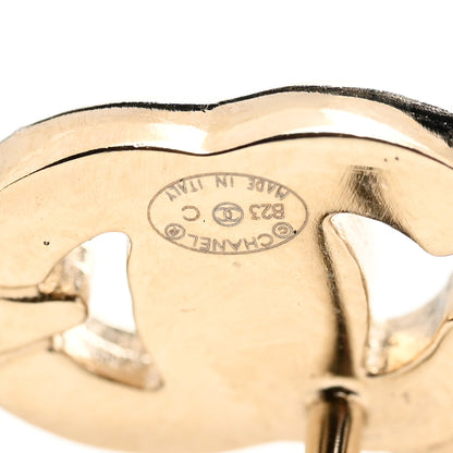 Chanel Crystal Star CC Earrings Gold 4 of 4