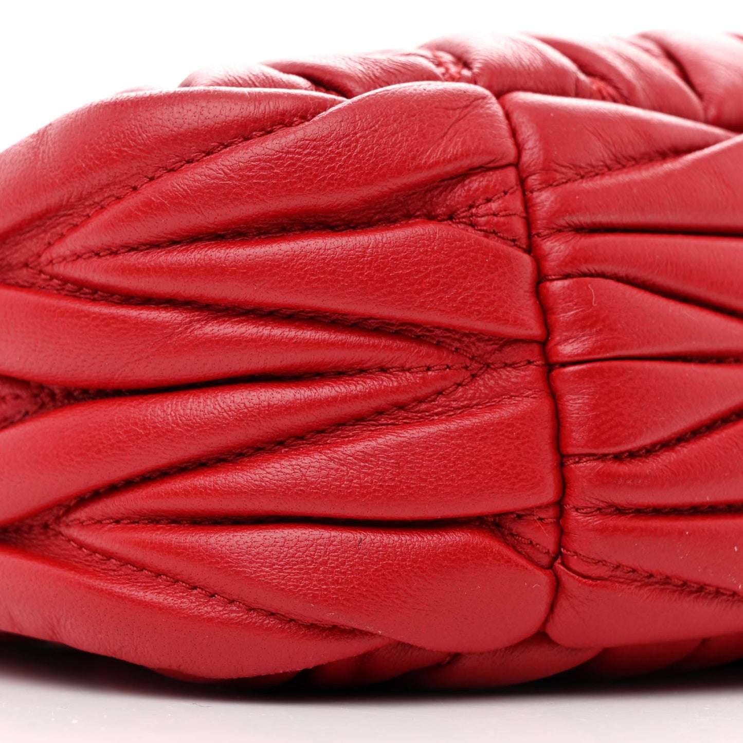 Nappa Matelasse Small Wander Hobo Rosso