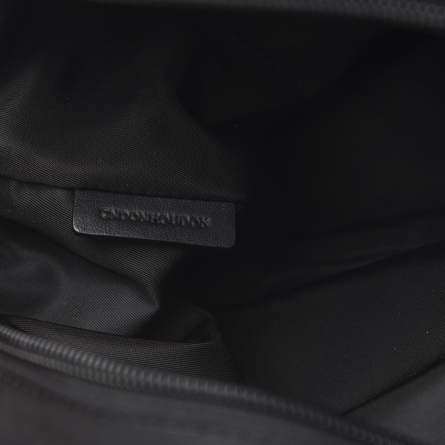 Nylon Logo Detail Crossbody Bag Black