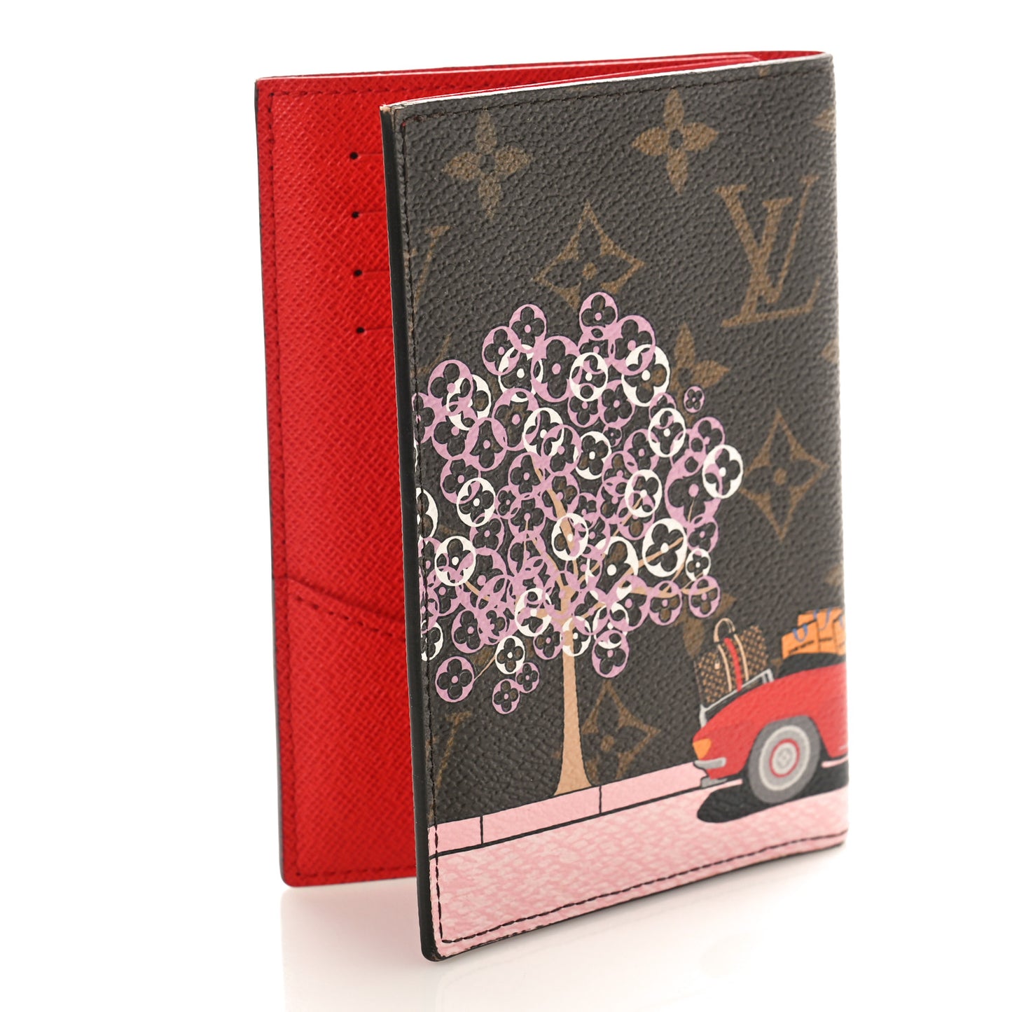 Monogram 2019 Christmas Animation Passport Cover Rouge