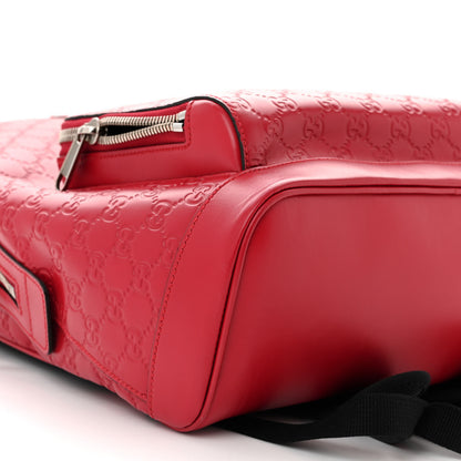 Gucci Guccissima Signature Day Backpack Hibiscus Red 9 of 10