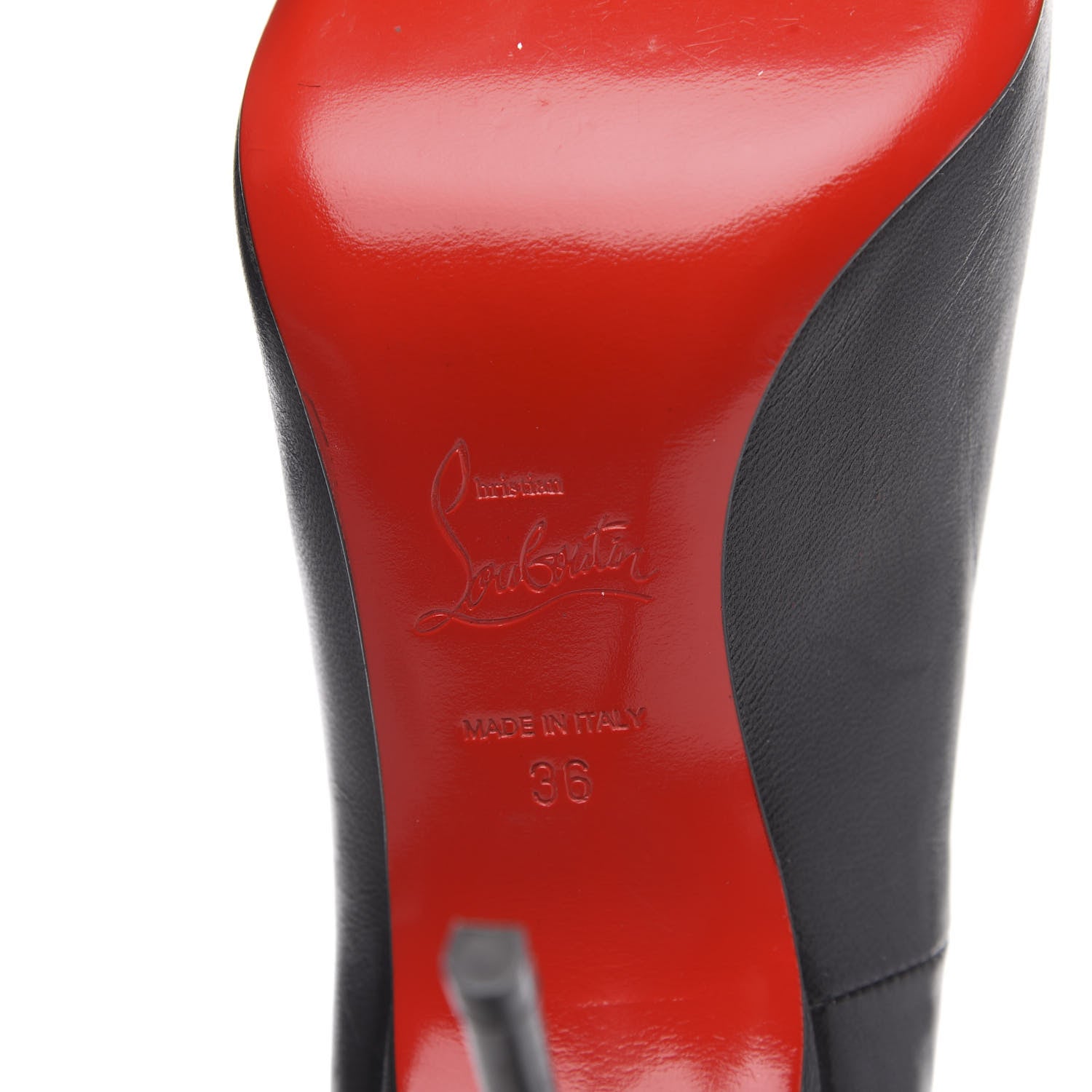 Christian Louboutin Shiny Nappa 100 Pumps 36 Black 6 of 10