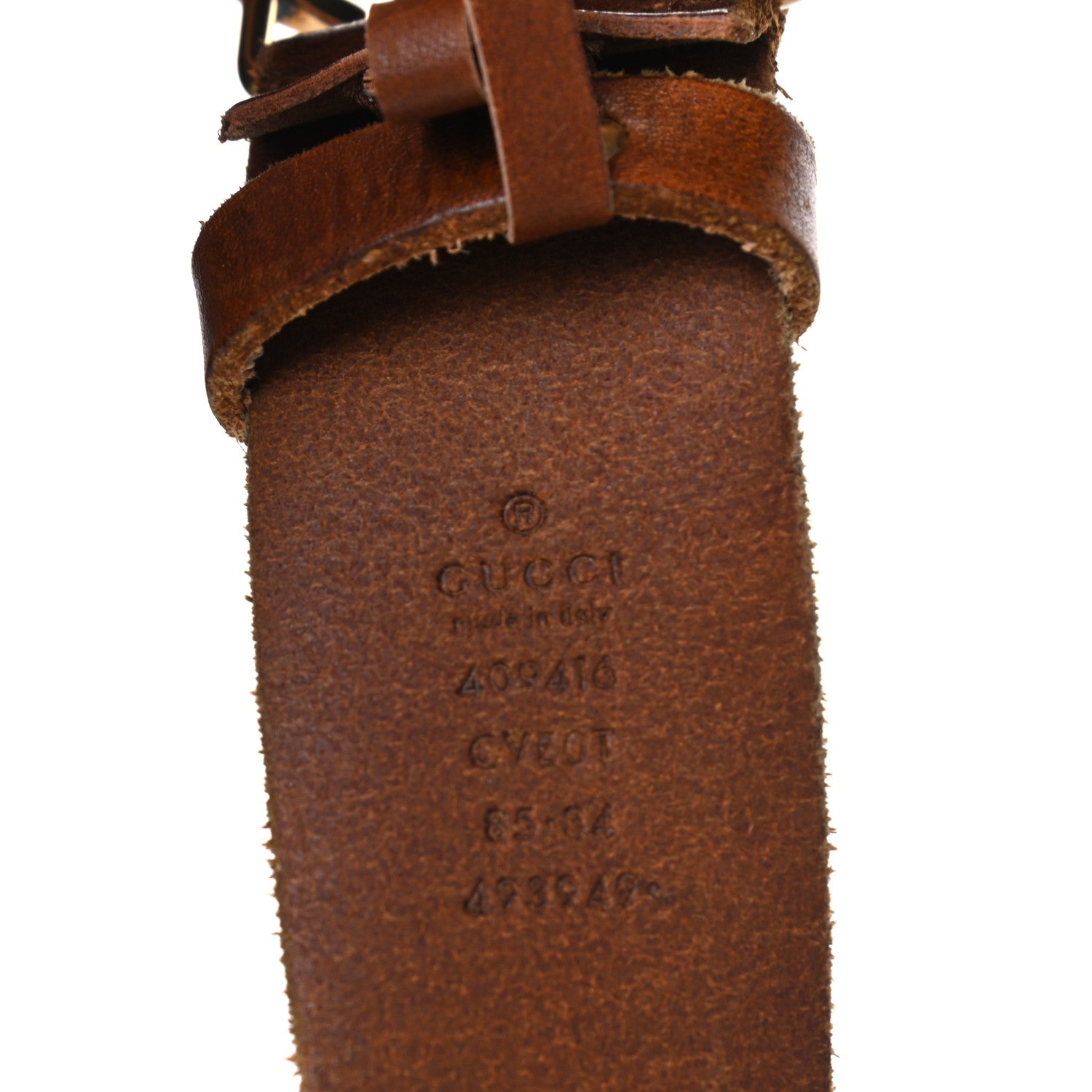 Gucci Faded Calfskin Double G 40mm Belt 85 34 Cuir 3 of 7