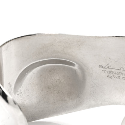 Tiffany Sterling Silver Small Elsa Peretti Left Wrist Bone Cuff Bracelet 4 of 4