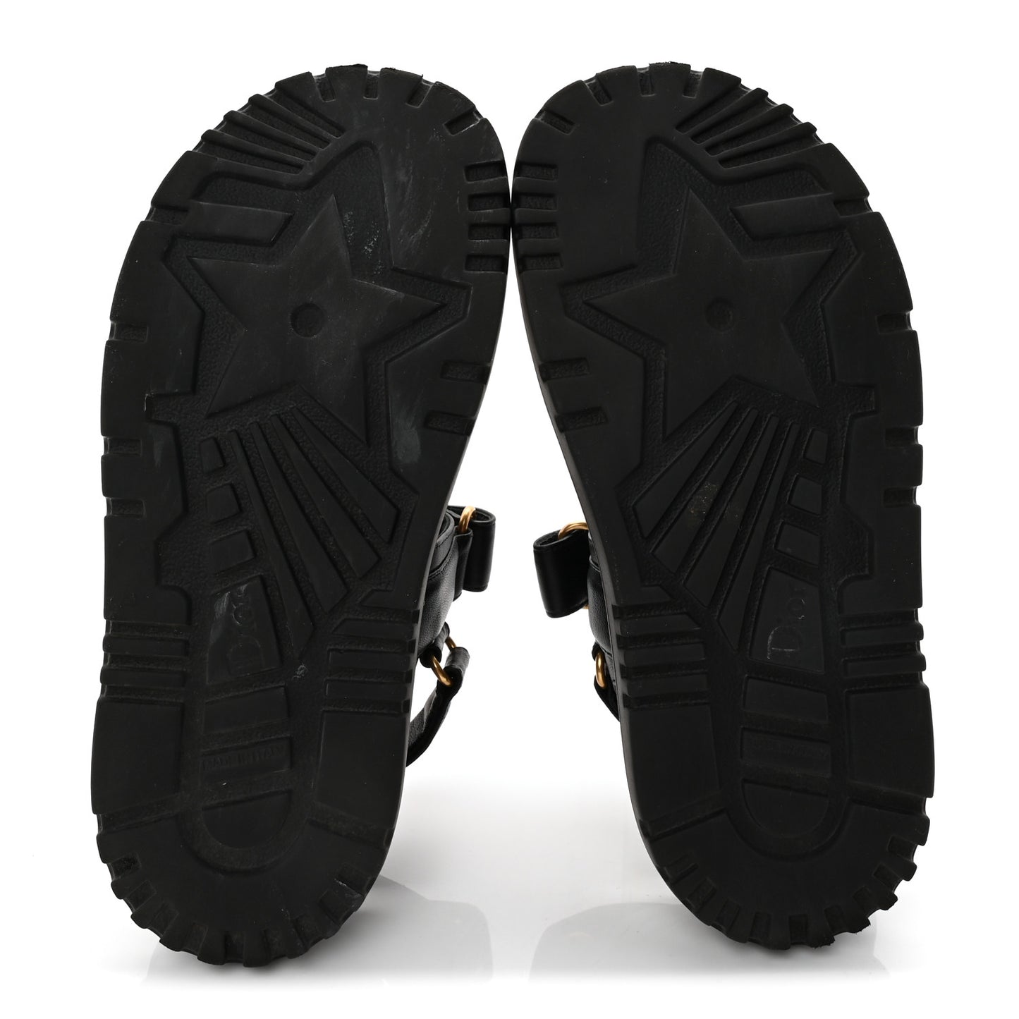 Lambskin Dioract 10mm Sandals 36.5 Black