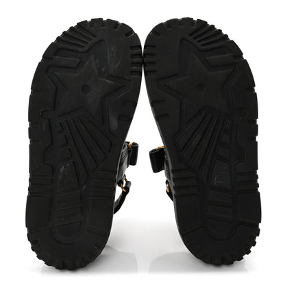 Christian Dior Lambskin Dioract 10mm Sandals 36.5 Black 6 of 9
