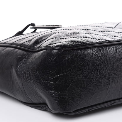 Saint Laurent Crinkled Calfskin Matelasse Monogram Large Niki Shopping Tote Bag Black 8 of 10