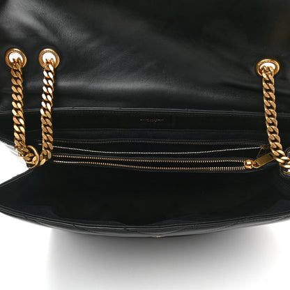 Saint Laurent Calfskin Y Quilted Monogram Large Loulou Chain Satchel Black 5 of 11
