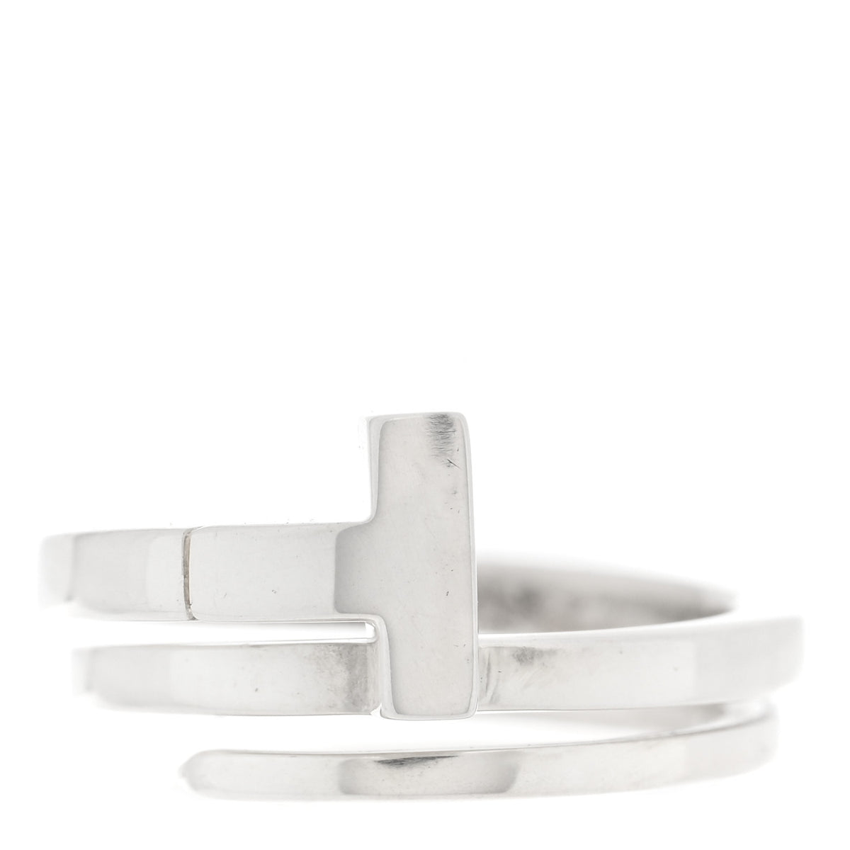 Tiffany Sterling Silver T Square Wrap Ring 50 5.5 1 of 5