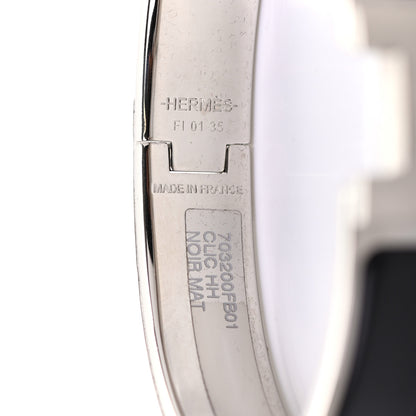 Hermes Matte Enamel Narrow Clic Clac HH Bracelet GM Black 4 of 4