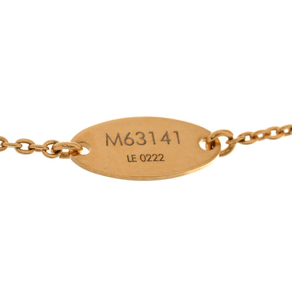 Louis Vuitton Nanogram Name Tag Necklace Gold 6 of 8