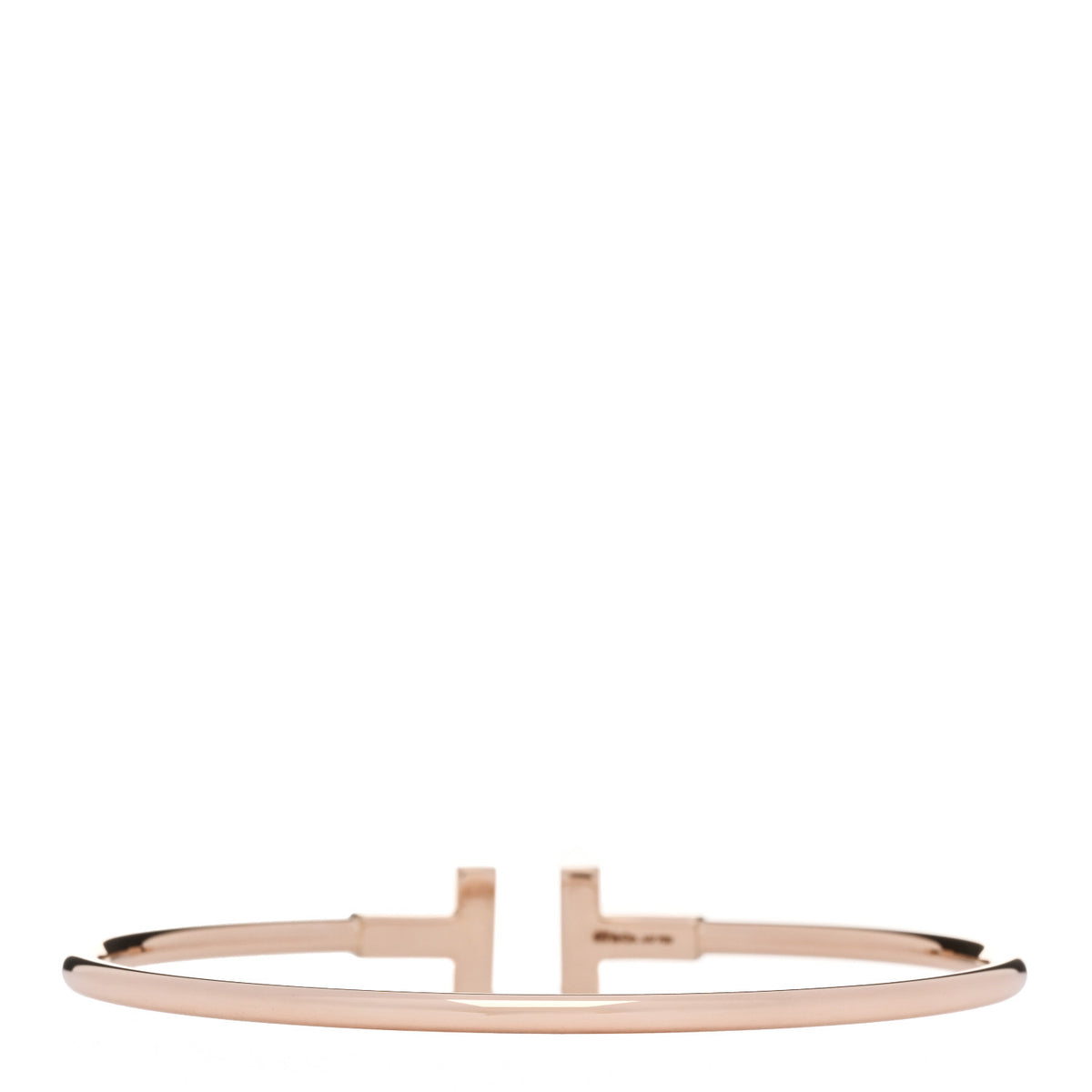 Tiffany 18K Rose Gold T Wire Bracelet 2 of 4