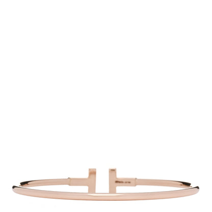 Tiffany 18K Rose Gold T Wire Bracelet 2 of 4