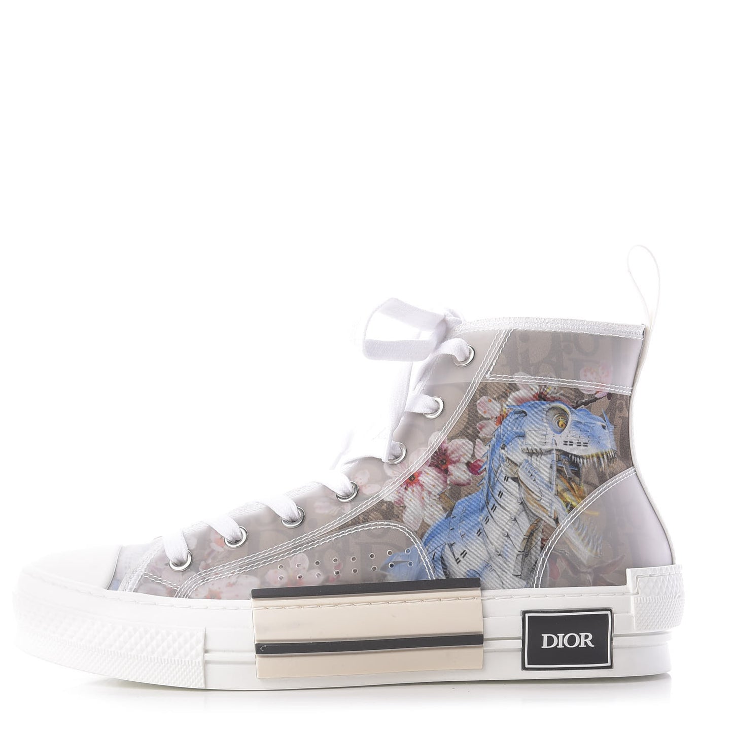 X SORAYAMA Technical Canvas Oblique Mens B23 High Top Sneakers 39 White