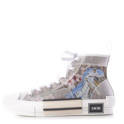 Christian Dior X SORAYAMA Technical Canvas Oblique Mens B23 High Top Sneakers 39 White 1 of 10