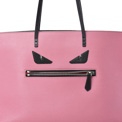 Fendi Vitello Elite Cuoio Monster Buggies Medium Roll Tote Lollypop Black 8 of 13