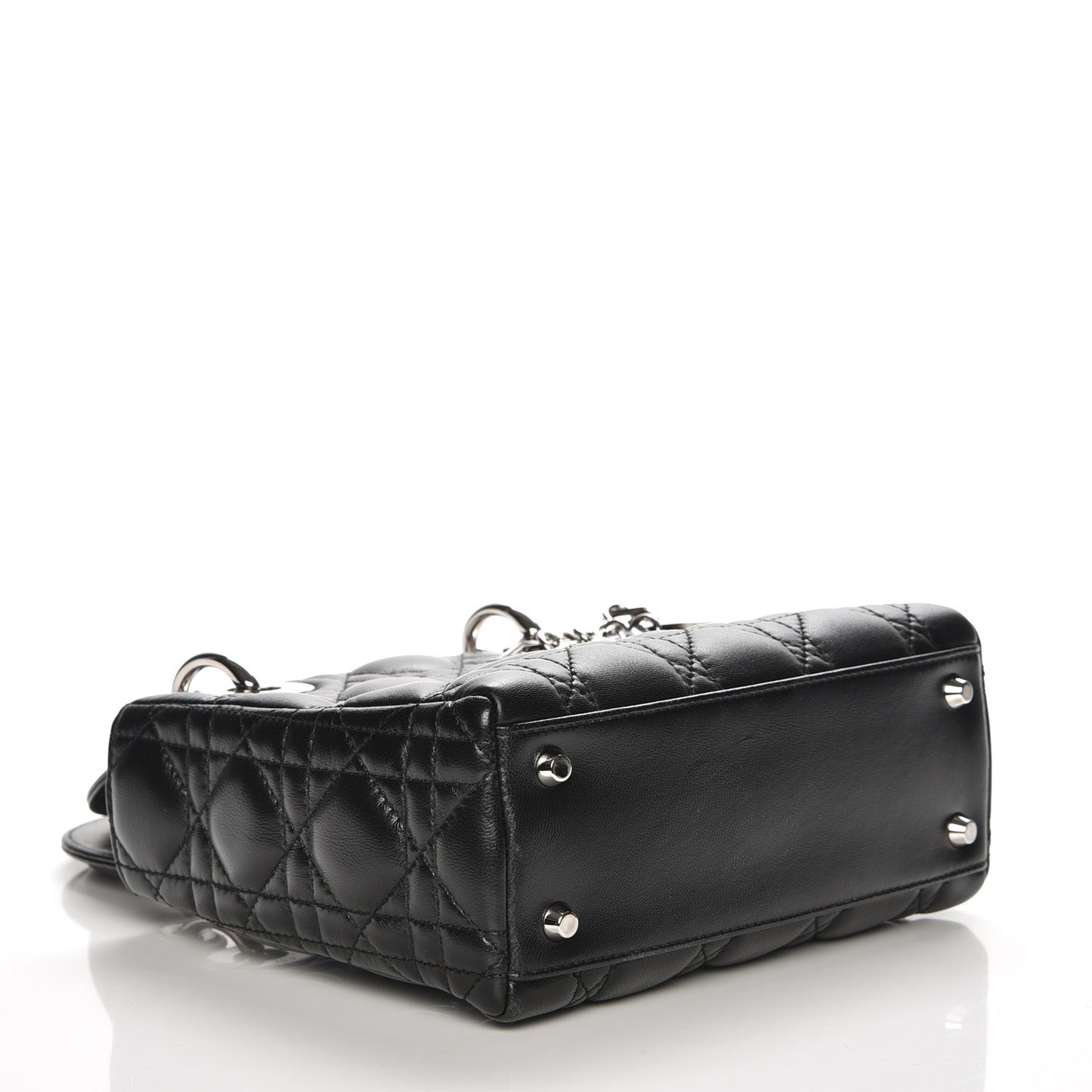 Lambskin Cannage Mini Lady Dior Black