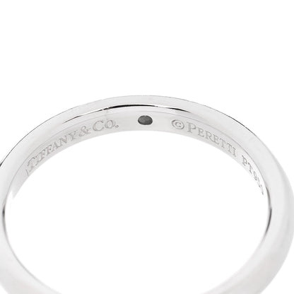 Tiffany Platinum Diamond Elsa Peretti Band Ring 54 7 4 of 5