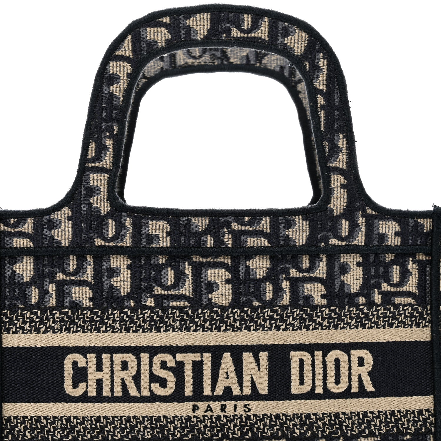 Christian Dior Oblique Mini Book Tote Blue Multicolor 6 of 10