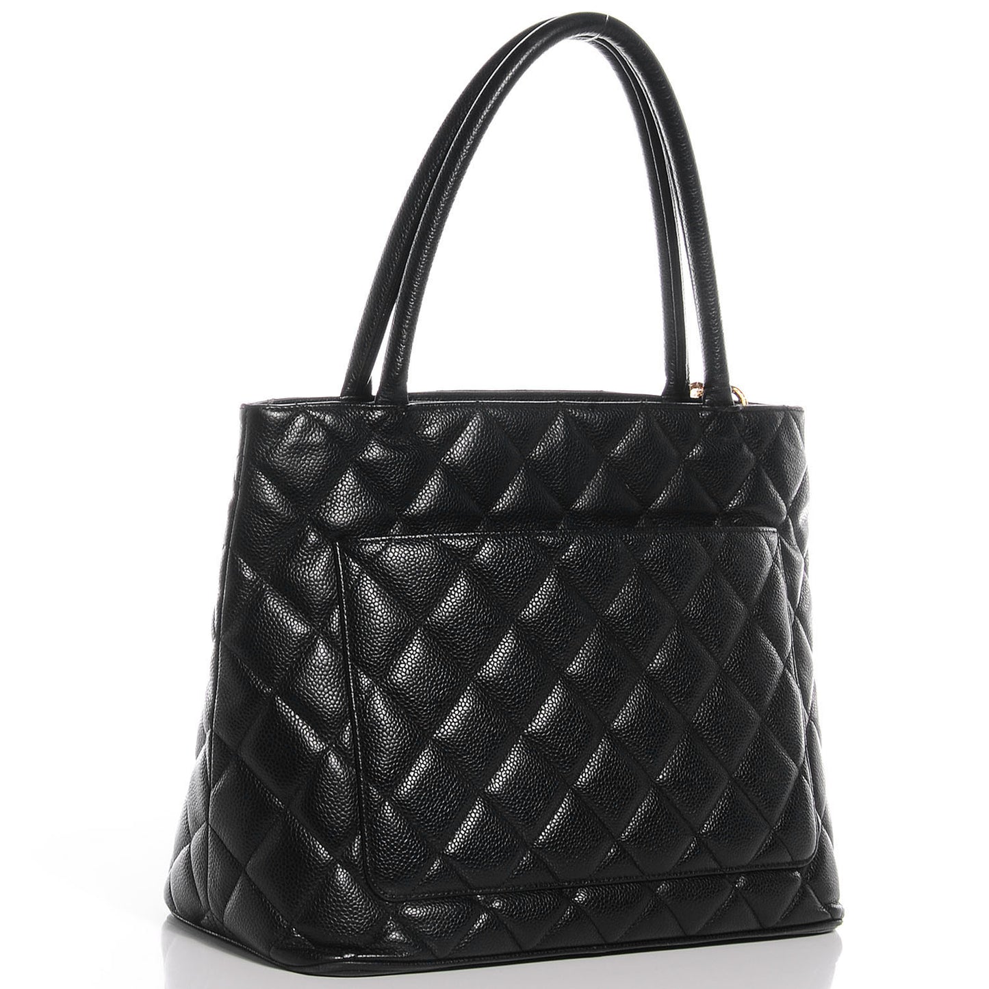 Caviar Medallion Tote Black