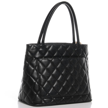 Chanel Caviar Medallion Tote Black 3 of 7