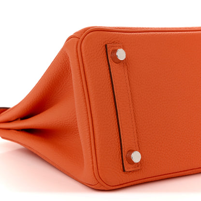 Hermes Togo Birkin 25 Orange Minium 9 of 10