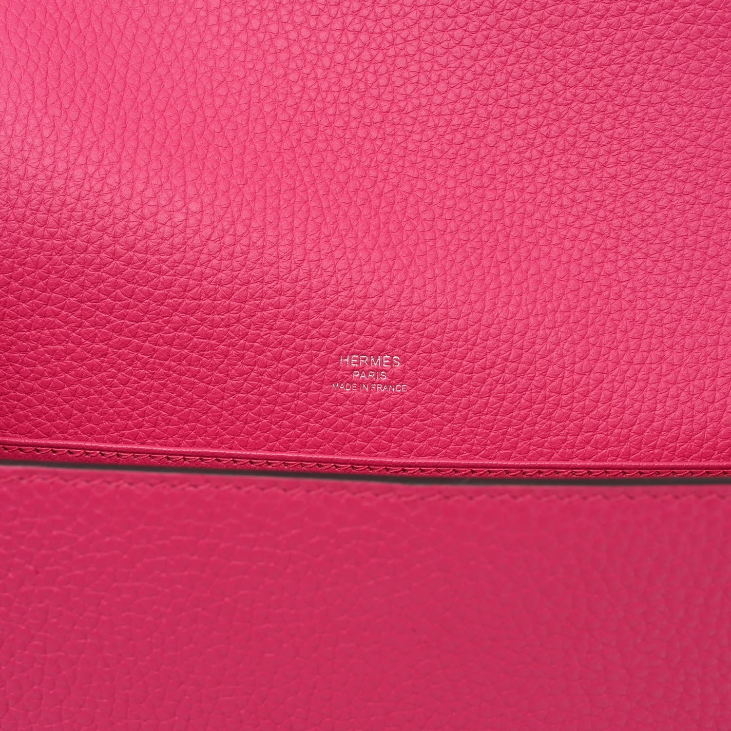 Hermes Taurillon Clemence Sac Roulis 23 Rose Shocking 6 of 11