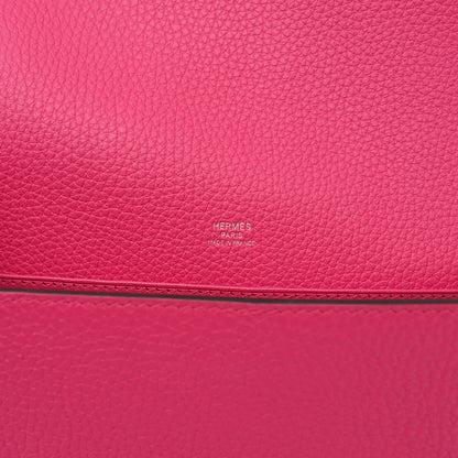 Hermes Taurillon Clemence Sac Roulis 23 Rose Shocking 6 of 11