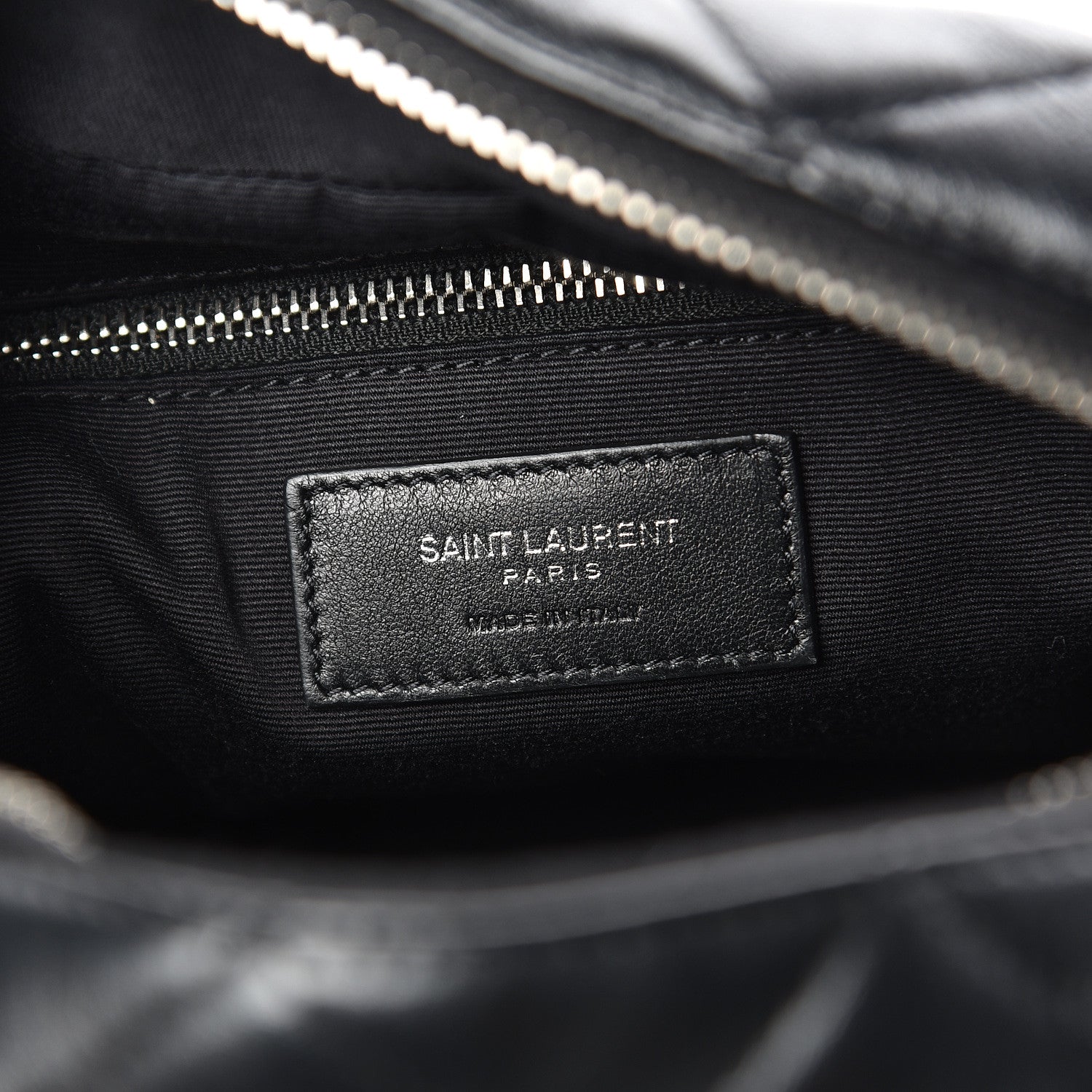 Saint Laurent Calfskin Y Quilted Monogram Small Loulou Bowling Bag Black 6 of 9
