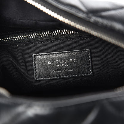 Saint Laurent Calfskin Y Quilted Monogram Small Loulou Bowling Bag Black 6 of 9