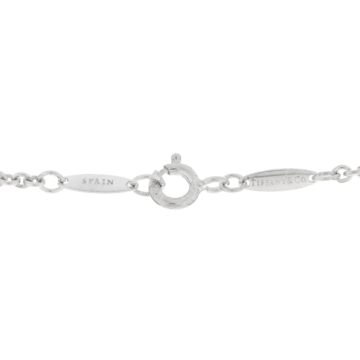Sterling Silver Pearl 7.5-8mm Elsa Peretti Open Heart Lariat Necklace