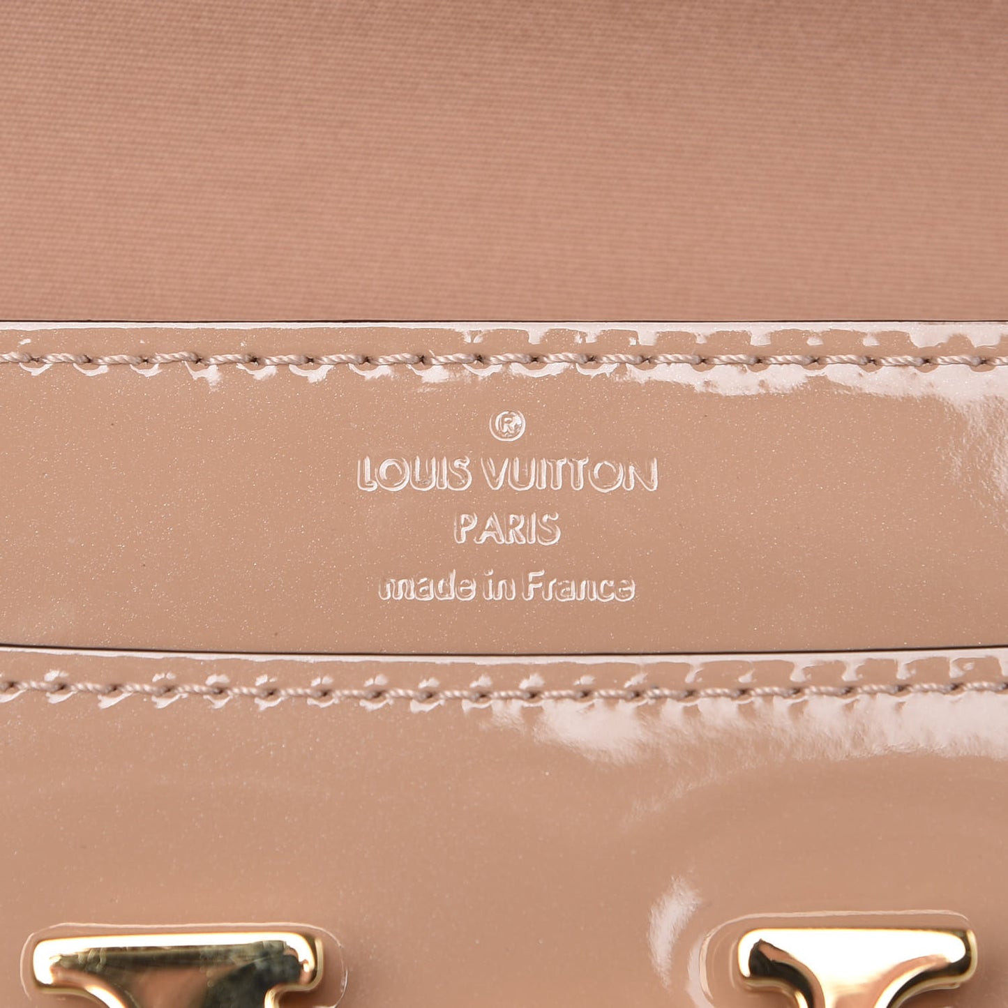 Patent Louise Clutch Nude