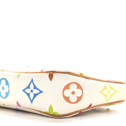 Louis Vuitton Monogram Multicolor Pochette Accessories White 8 of 10