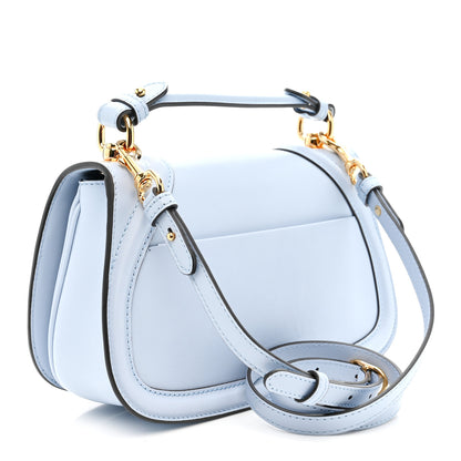 Gucci Roxy Calfskin Medium Blondie Top Handle Bag Cloudy Blue 3 of 10