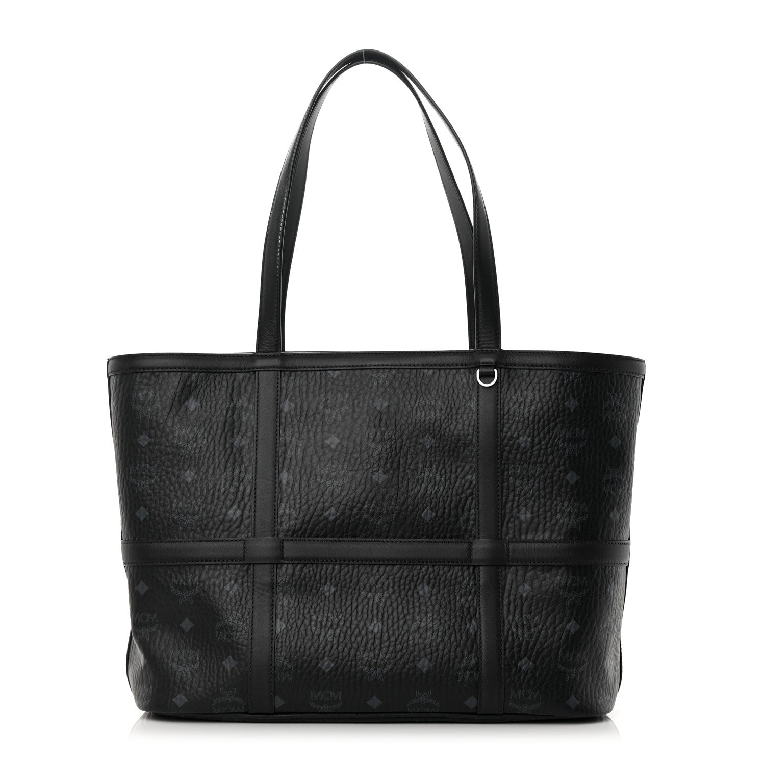 MCM Visetos Medium Delmy Shopper Tote Black 1 of 15