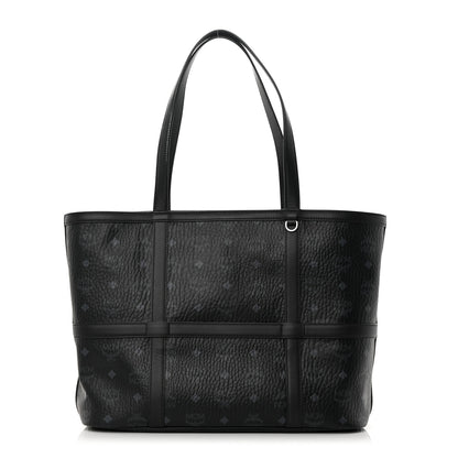 MCM Visetos Medium Delmy Shopper Tote Black 1 of 15