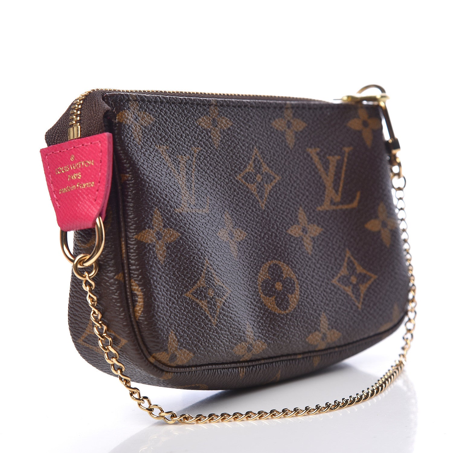Louis Vuitton Monogram 2019 Christmas Animation Mini Courchevel Pochette Accessories Fuchsia 3 of 8