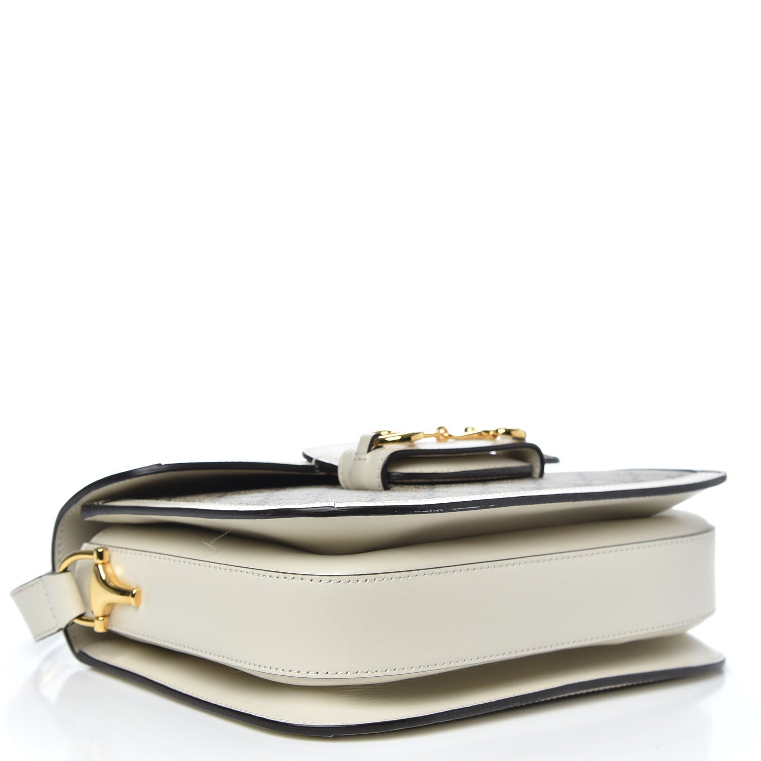 Gucci GG Supreme Monogram Horsebit 1955 Shoulder Bag Beige Mystic White 4 of 11