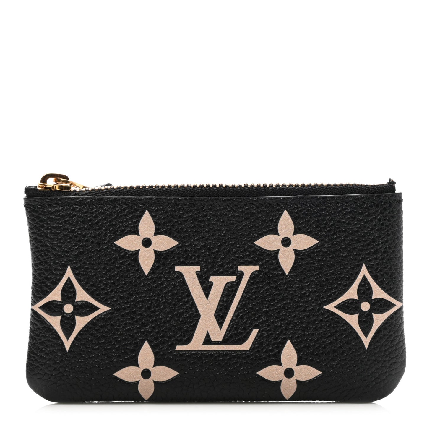Empreinte Monogram Giant Key Pouch Black Beige