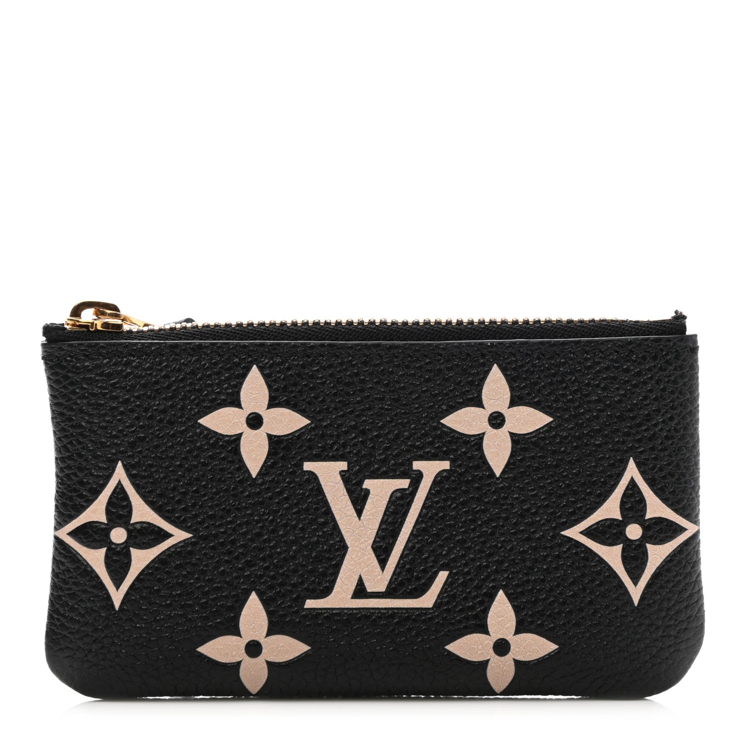 Louis Vuitton Empreinte Monogram Giant Key Pouch Black Beige 1 of 7