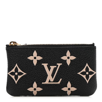 Louis Vuitton Empreinte Monogram Giant Key Pouch Black Beige 1 of 7