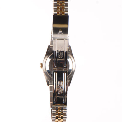 Rolex Stainless Steel 18K Yellow Gold 36mm Oyster Perpetual Datejust Watch Champagne 16233 5 of 10