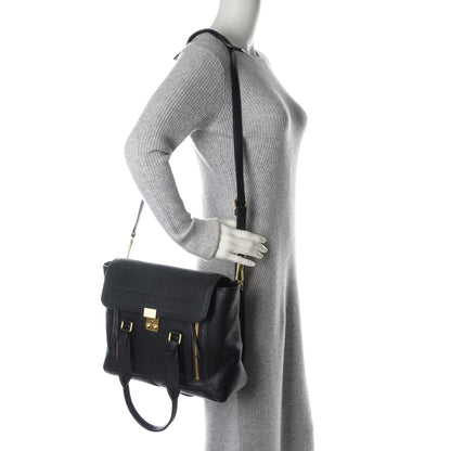 3.1 Phillip Lim 3.1 Textured Calfskin Medium Pashli Satchel Black 2 of 7