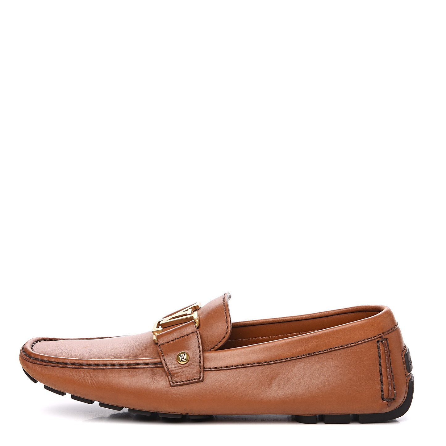 Calfskin Monte Carlo Moccasin Loafers 8 Cognac