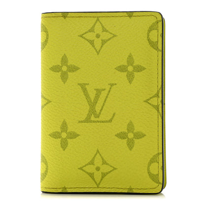 Louis Vuitton Monogram Taiga Pocket Organizer Yellow 1 of 7