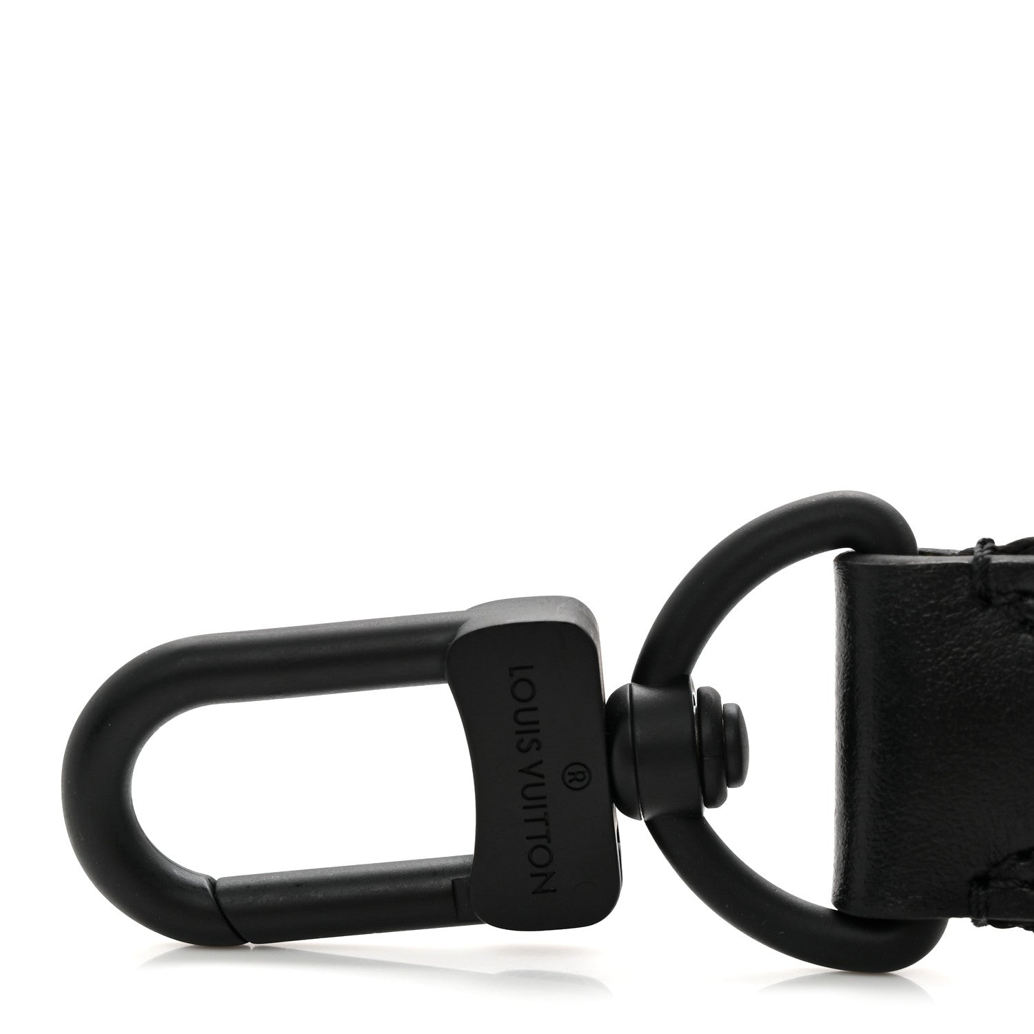 Louis Vuitton Nylon Calfskin Duo Messenger Shoulder Strap Black 4 of 4
