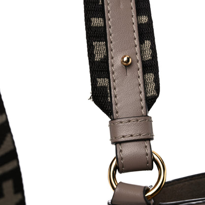 Stella McCartney Eco Alter Nappa Perforated Logo Tiny Crossbody Dark Taupe 12 of 14