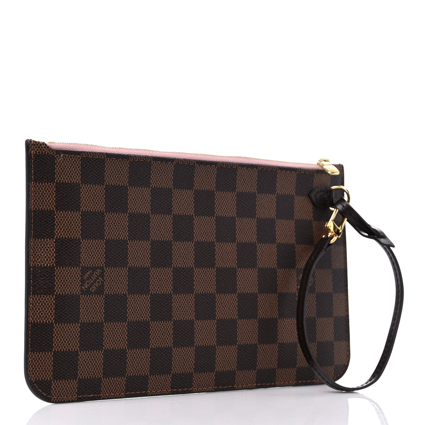 Damier Ebene Neverfull MM GM Pochette Rose Ballerine